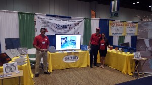 Painting Contractor Marketing at Trade Shows: Omar, his lovely wife, and staff