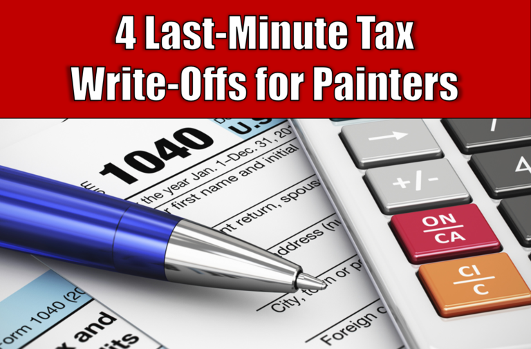 Tax Write Off Ideas For Painters